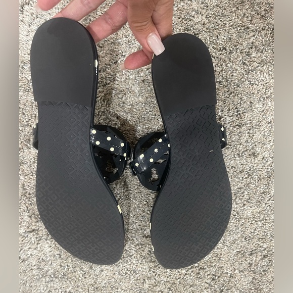 Tory Burch Miller patent Navy polka dot size 9.5 - Picture 4 of 10